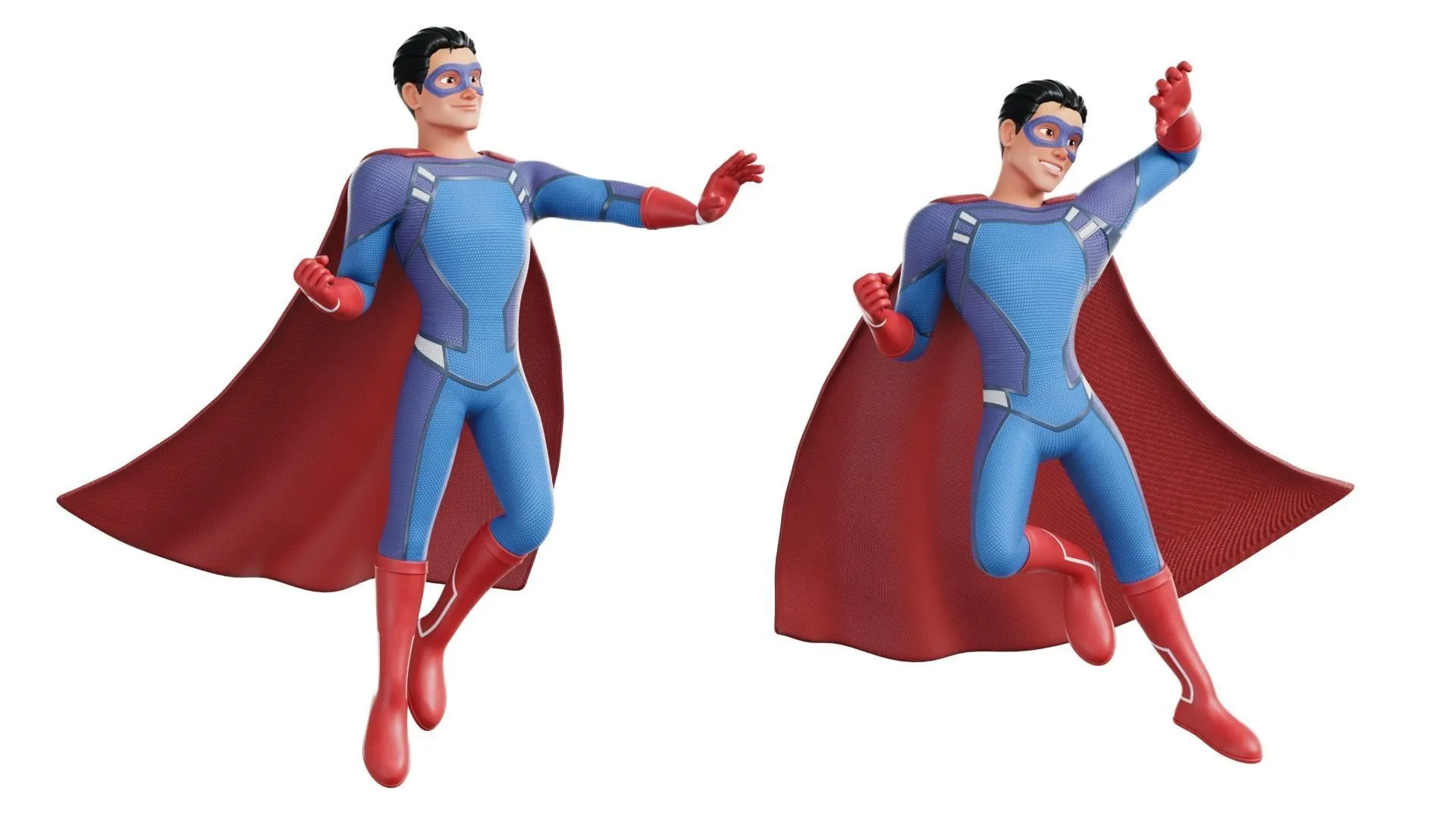 Cartoon Superhero Man render 1